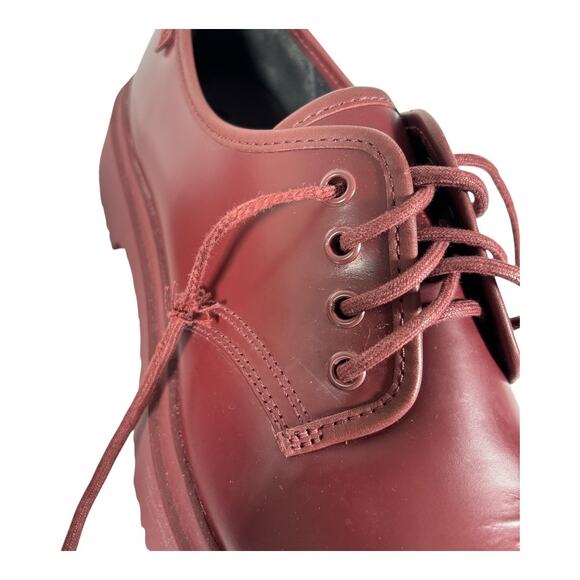 BURGUNDY MONOCHROME CAMPER WALDEN DERBY SHOES US SIZE 9 EU SIZE 42 - Picture 7 of 9